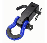 LOVIVER Remorquage Robuste Support D'attelage Axe Verrillage, Sécurisé, pr Chantier, Bleu