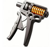 LOVIVER Renforceur de Poigne Ajustable Appareil pour Main Poignée de Force Renforcement des Avant-bras Résistance 5kg à 165kg, Noir Nuit, Argent De Base Poignée Dure [5-165KG Réglable]