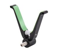 LOVIVER Repose-Canne à Pêche Tête Griffe Support de Canne Accessoire Pêcheur Matériau Alliage D'Aluminium avec Poulie et Joint Silicone Lumineux Adapté pour S, Noir