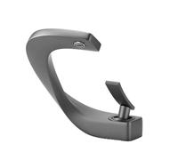 LOVIVER Robinet de Salle de Bain Mitigeur Lavabo Monotrou Bec Plat Forme Élancée Pose sur Base Rectangulaire Cartouche Céramique Convient aux Maisons, Gris Métal