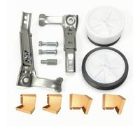 LOVIVER Roues d'Entraînement Vélo Stabilisateur Support Latéral Roulette Construction Robuste pour Réduire Les Oscillations et, Argent, Support Argenté, Emballé en Boîte