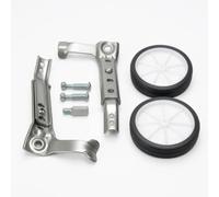 LOVIVER Roues d'Entraînement Vélo Stabilisateur Support Latéral Roulette Construction Robuste pour Réduire Les Oscillations et, Argent, Support Argenté, Emballé dans Un Sac OPP