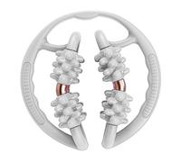 LOVIVER Rouleau de Massage Pince Circulaire Masseur Manuel et Appareil de Fitness avec 8 Roues pour Une Action Profonde Adapté pour L'Entraînement à Domicile, Gris