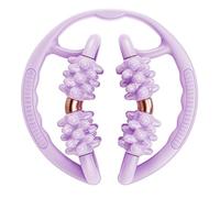 LOVIVER Rouleau de Massage Pince Circulaire Masseur Manuel et Appareil de Fitness avec 8 Roues pour Une Action Profonde Adapté pour L'Entraînement à Domicile, Violet