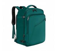 LOVIVER Sac à Dos Homme Valise Textile Oxford Compartiment Ordinateur Grande Capacité Ouverture Large Polyester Résistant Convient Déplacement Travail Bureau Affaires, Bleu, Bleu Paon
