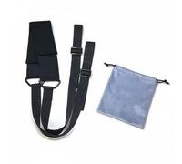 LOVIVER Sangle de Élastique Bande d'Étirement Ceinture d'Assouplissement Strap d'Exercice avec Centre Rembourré et Longueur Ajustable Confort pour Jambes et, Noir