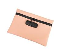 LOVIVER Sauteur de Cartes à Bourse à Bourse verrouillable Compact Femmes Hommes Purs à Sac de Sac de Stockage de Pochette Argent pour Les Cartes de, Rose