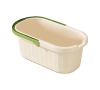 LOVIVER Seau à balai, bac de lavage de voiture, panier à linge portable, bac de rangement pour le linge de plage, le jardinage, le camping, l'extérieur et, Petit Vert