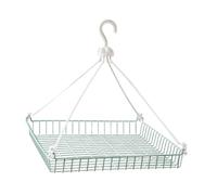 LOVIVER Séchoir à pulls en maille filet, séchoir à linge en maille filet, à linge extérieur et intérieur, coupe-vent pour chaussettes, balcon, chemises, Bleu à Un Seul Niveau