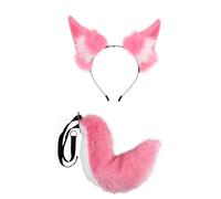 LOVIVER Serre-tête et Queue d'animaux, pour Un Spectacle ou Un Bal de, Rose