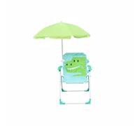 LOVIVER Siège Enfant Plage Chaise Extérieure Dossier Parasol Structure Métal Léger Pliable Facile à Transporter Adapté pour Pique-Nique Terrasse Jardin Sorties en Famille, Dinosaure