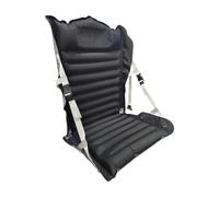 LOVIVER Siège Gonflable Extérieur Coussin Chaise Dossier Tapis Appui Dos Soutien Souple pour Chaise Pliante et Sol Nylon et TPU Pliage Compact Adapté aux, Array, Noir