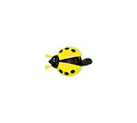 LOVIVER Sonnette de vélo, Sonnette de vélo Coccinelle, Sonnette de Guidon de vélo pour Enfants, Adultes, Filles, garçons, vélo de Route pour Enfants, Jaune