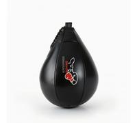 LOVIVER Speed Bag de Boxe Goutte d'eau Sac de Poire de Frappe Balle d'Entraînement Surface Lisse Type Cuir et Lacet Supérieur Solide Rebond Rapide pour Timing, Noir, Style to 6