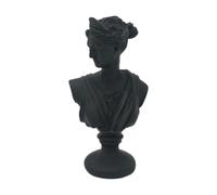 LOVIVER Statue de buste de petit dieu grec, décoration de bureau, polyvalente, artisanat raffiné pour la décoration, cadeaux, statue de tête, sculpture en, Vénus Noire