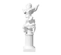 LOVIVER Statue de Mini Colonne Grecque Petit Pilier Romain Cadeau Figurine de Bureau Petit Ange Figurine pour bibliothèque hôtel noël Bar fête, Violon