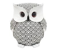 LOVIVER Statuette de hibou en résine, figurine d'oiseau en résine, idéale pour décorer un bureau ou une étagère, un jardin ou une bibliothèque. Cadeau, Blanc