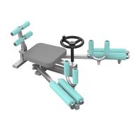 LOVIVER Stretching Appareil d'Écartement Musculaire Machine de Split Équipement de Flexibilité Banc de Musculation Réglable en Fer et Cuir Pu avec Roulettes Adapté à l'Entraînement à Domicile Studio