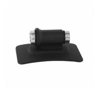LOVIVER Support Casque Lampe Frontale Support Montage Plaque Modulaire avec Système Auto-agrippant en Alliage et Nylon Mains Libres pour Sécurité Maintenance, Noir, Noir