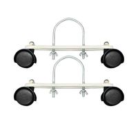 LOVIVER Support de poulie Mobile en 2 pièces pour Base de Chauffage électrique, Roues rotatives à 360°, Installation Facile, pièce de Rechange, Accessoire