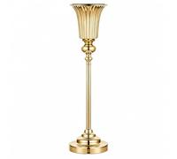 LOVIVER Support Floral en Fer Décoratif Porte-Arrangement Floral Base Circulaire Robuste Vase Surélevé à Évasée pr Hôtels, Célébratio, Or, 68CM