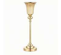 LOVIVER Support Floral en Fer Décoratif Porte-Arrangement Floral Base Circulaire Robuste Vase Surélevé à Évasée pr Hôtels, Célébratio, Or, 78CM