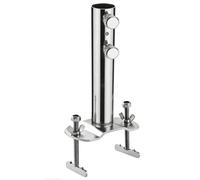 LOVIVER Support Parapluie Pêche Support Ombre Fixation Pince Support Tube Acier Inoxydable Stabilité Renforcée Interface, Quatrième Génération, Type Manchon, style to 1