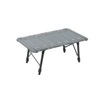 LOVIVER Table Pique-Nique Extensible en Aluminium avec Conception Pliante Gain D Espace pour en Voiture et Rassemblements Adaptée aux Explorateurs, 3.5 Unités, Gris Brûlé