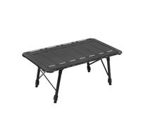 LOVIVER Table Pique-Nique Extensible en Aluminium avec Conception Pliante Gain D Espace pour en Voiture et Rassemblements Adaptée aux Explorateurs, 3.5 Unités, Noir Crépuscule