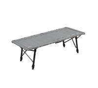 LOVIVER Table Pique-Nique Extensible en Aluminium avec Conception Pliante Gain D Espace pour en Voiture et Rassemblements Adaptée aux Explorateurs, 5 Unités, Gris Brûlé