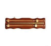 LOVIVER Tableau de Marquage Billard Snooker en Bois Panneau Compteur Indicateur de Points Accessoire de Loisirs Mécanisme Manuel Numérotation Finition, Marron