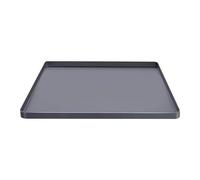 LOVIVER Tapis de protection pour mini-réfrigérateur, protection de sol antidérapante multi-usages, bac récupérateur de gouttes en silicone à placer sous le, Gris 68.5 X 68.5 X 2 Cm