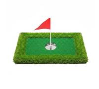 LOVIVER Tapis d'Entraînement Golf Surface d'Entraînement Putting Cible Chipping Mini Tapis Flottant Améliore Visée Toucher Contrôle Matériaux Gazon, Bordé