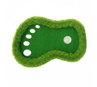 LOVIVER Tapis d'Entraînement Golf Surface d'Entraînement Putting Cible Chipping Mini Tapis Flottant Améliore Visée Toucher Contrôle Matériaux Gazon, Patte Blanche