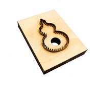LOVIVER til pr Cuir Dentelé Emporte-Pièce En Forme, Compact, Matrice Dé Support En Bois, pr Maroquinerie