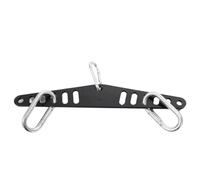 LOVIVER Traction Dorsale Réglable Barre de Tirage Poignée de Rameur Accessoire de Câble Poignée de Traction en Métal Antidérapante avec Mousquetons Adaptée , 38 Multi-Positions