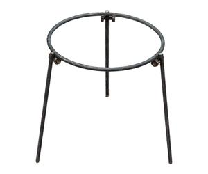 LOVIVER Trépied pour, Support Pliable pour Barbecue et Gril de Camping, Support Portable pour casseroles, Barbecue en Pleine Nature, Bague Simple de 27