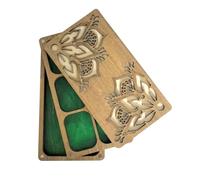 LOVIVER Tri de perles plateau en bois, tapis de perles de boîte d'organisateur avec compartiments Solution de stockage de perles de planche pour les colliers, 16.5cmx8.8cmx2.5 Cm