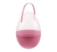LOVIVER Œuf de Pâques à Garnir, Œuf de Pâques Creux avec Poignée de Transport, Contenant de 25 cm (9,84 Pouces) pour Décorer Paniers de Pâques et Réaliser des Activités de Bricolage, Rose