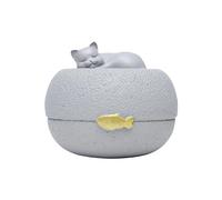 LOVIVER Urne pour Animaux de Compagnie, urne commémorative de crémation en résine, Lieu de Repos réconfortant Final, Stockage, Souvenir commémoratif, pour Chat