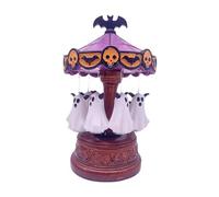 LOVIVER Veilleuse carrousel, lampe de lecture créative en résine, décoration d'Halloween pour étagère, chevet, cheminée, entrée