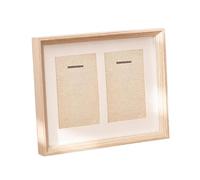 LOVIVER Vitrine pour deux médailles, en bois, à poser sur une table. Cadre vitrine pour médailles de collection, écussons, badges, etc. (Gymnastique), Style B