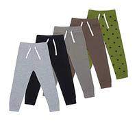 Lovjoy Pantalon de Jogging Bébés Jeunes Enfants - Lot de 3 ou 5 Couleurs - 1-4 Ans - Qualité Confort 100% Coton Robuste - Ceinture Elastiquée + Cordon Réglable