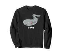 Lovka Requin Vivant fossile à Volants Illustration de Requin lâche Facile drôle Mignon Populaire Poisson de mer Profonde Sweatshirt