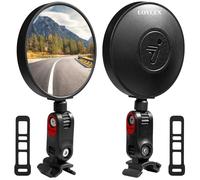 LOVLEX Retroviseur Trottinette Electrique Rond Réglable 360°, Grand Angle - Compatible avec Segway Ninebot Max G30 G2 G3, ZT3 Pro, F3, E3 (Universal pour Vélo/Scooter Électrique)