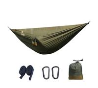 LOVSSU Camping Hammock Single Portable Hammocks,Great for Outdoor,Indoor, for Travel/Backpacking/Beach/Backyard(Green)