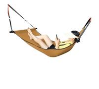 LOVSSU Hanging Bed, Outdoor Breathable Mesh, Swing, Indoor Anti Rollover, Single and Double Dormitory Hanging Chair, Household, Adult(Brown Super breathab)