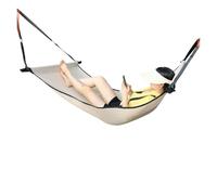LOVSSU Hanging Bed, Outdoor Breathable Mesh, Swing, Indoor Anti Rollover, Single and Double Dormitory Hanging Chair, Household, Adult(Beige Ultra breathab)