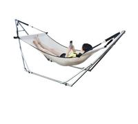 LOVSSU Hanging Bed, Outdoor Breathable Mesh, Swing, Indoor Anti Rollover, Single and Double Dormitory Hanging Chair, Household, Adult(Beige Ultra breathab-01)