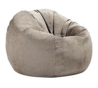 LOVSSU Housse Pouf Housse de Pouf en Velours côtelé sans Rembourrage, for Salon, Coin de Jeu, Film(Light Khaki,D70cm-2.3ft-Cover)